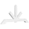 Ekena Millwork Vanguard Architectural Grade PVC Gable Bracket, 96"W x 44"H x 4"D x 6"F, 11/12 Pitch GBP096X44X0406VAN00 - alternate 1